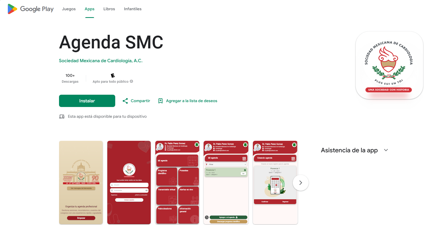 App Sociedad Mexicana de Cardiología